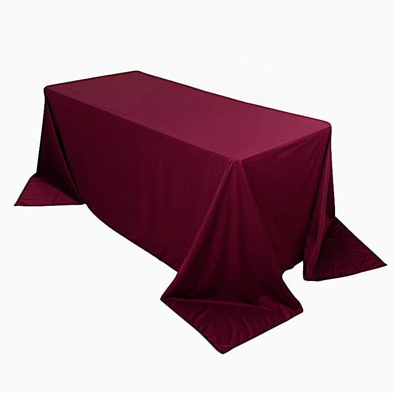 90x132 in Premium Scuba Polyester Rectangle Tablecloth