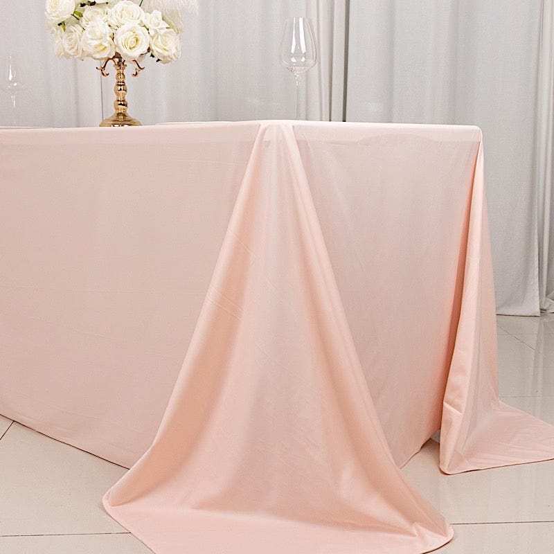 90x132 in Premium Scuba Polyester Rectangle Tablecloth