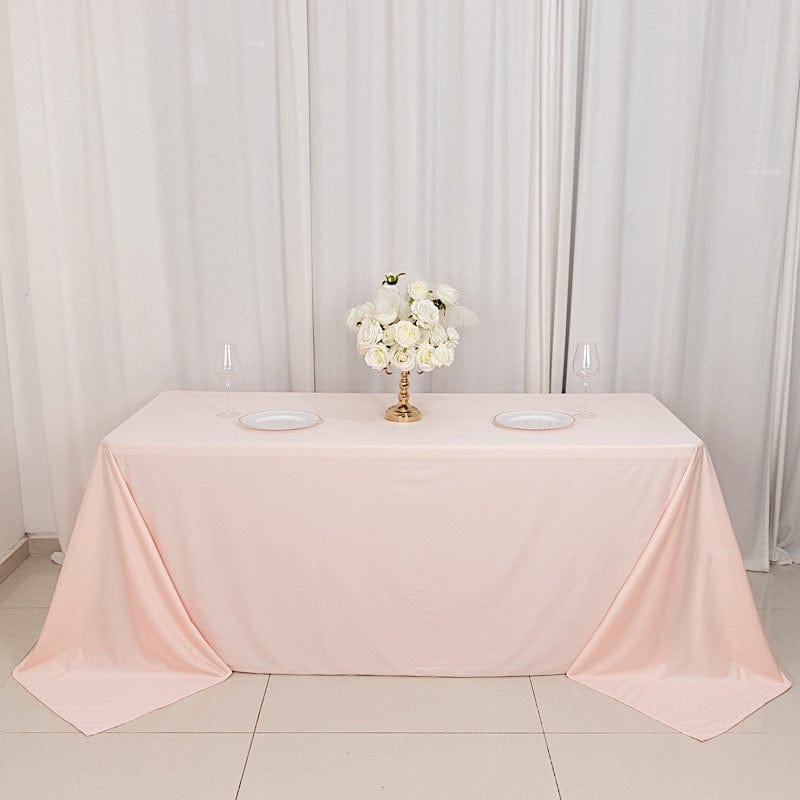 90x132 in Premium Scuba Polyester Rectangle Tablecloth