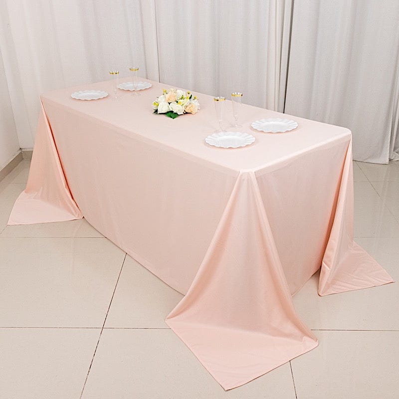 90x132 in Premium Scuba Polyester Rectangle Tablecloth