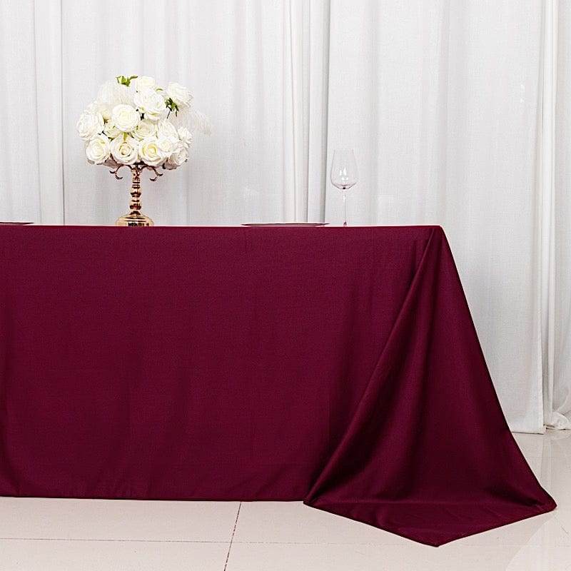 90x132 in Premium Scuba Polyester Rectangle Tablecloth