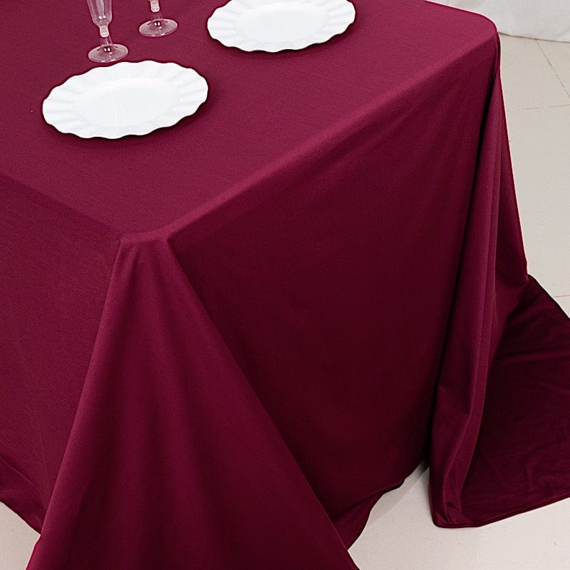 90x132 in Premium Scuba Polyester Rectangle Tablecloth