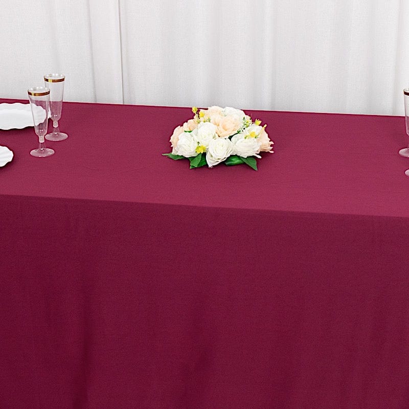 90x132 in Premium Scuba Polyester Rectangle Tablecloth