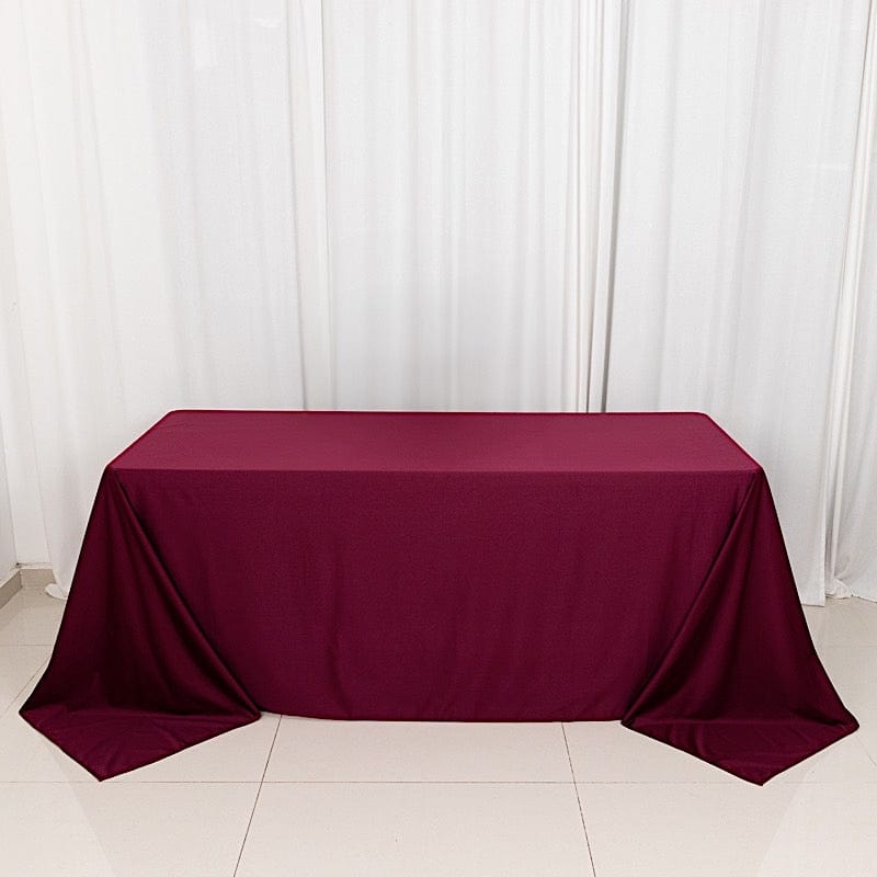 90x132 in Premium Scuba Polyester Rectangle Tablecloth