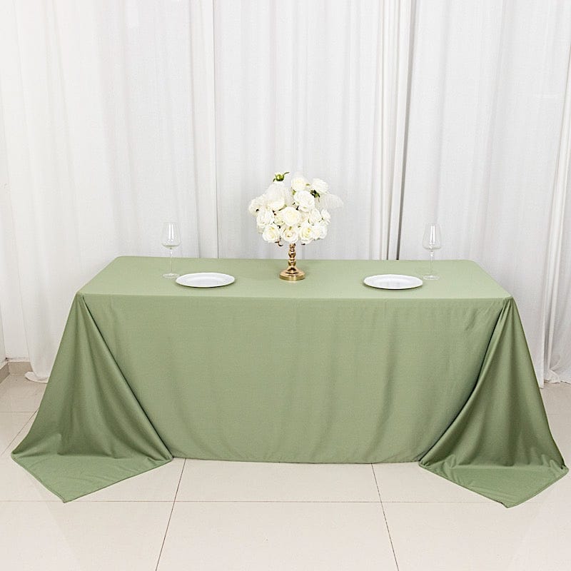 90x132 in Premium Scuba Polyester Rectangle Tablecloth