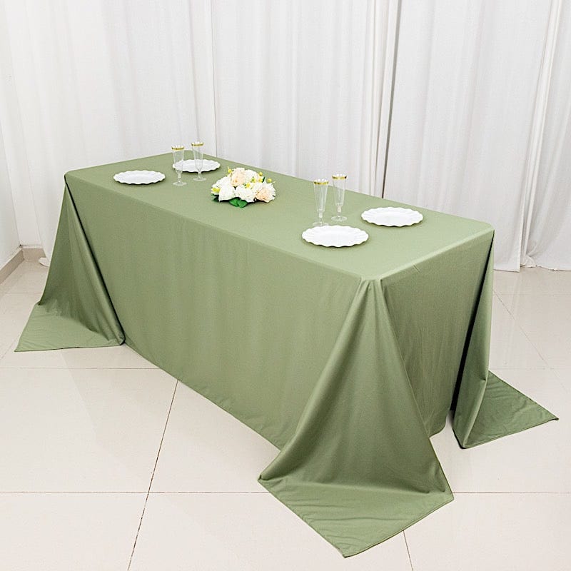 90x132 in Premium Scuba Polyester Rectangle Tablecloth