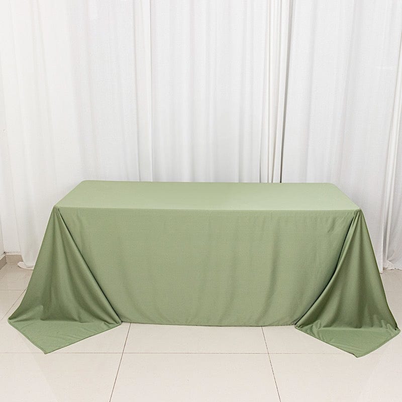 90x132 in Premium Scuba Polyester Rectangle Tablecloth