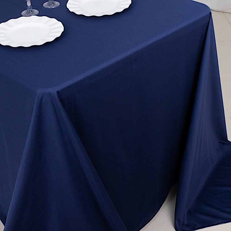 90x132 in Premium Scuba Polyester Rectangle Tablecloth