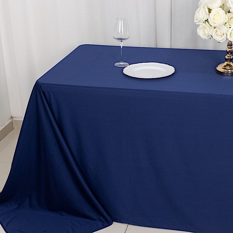 90x132 in Premium Scuba Polyester Rectangle Tablecloth