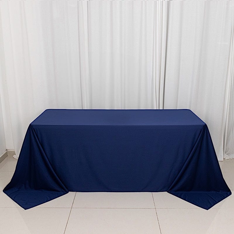 90x132 in Premium Scuba Polyester Rectangle Tablecloth