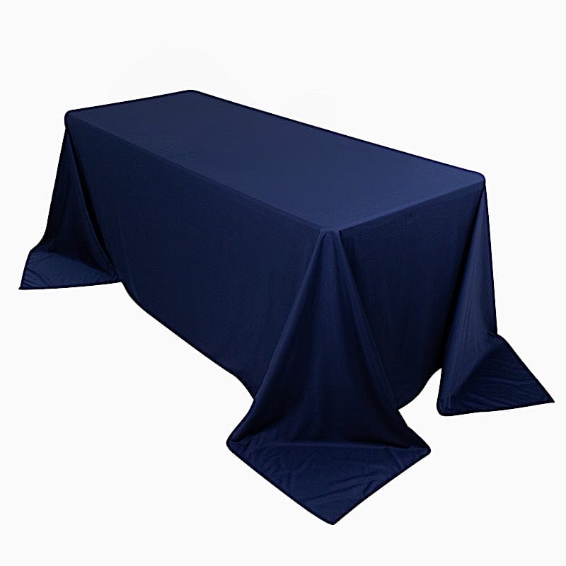 90x132 in Premium Scuba Polyester Rectangle Tablecloth