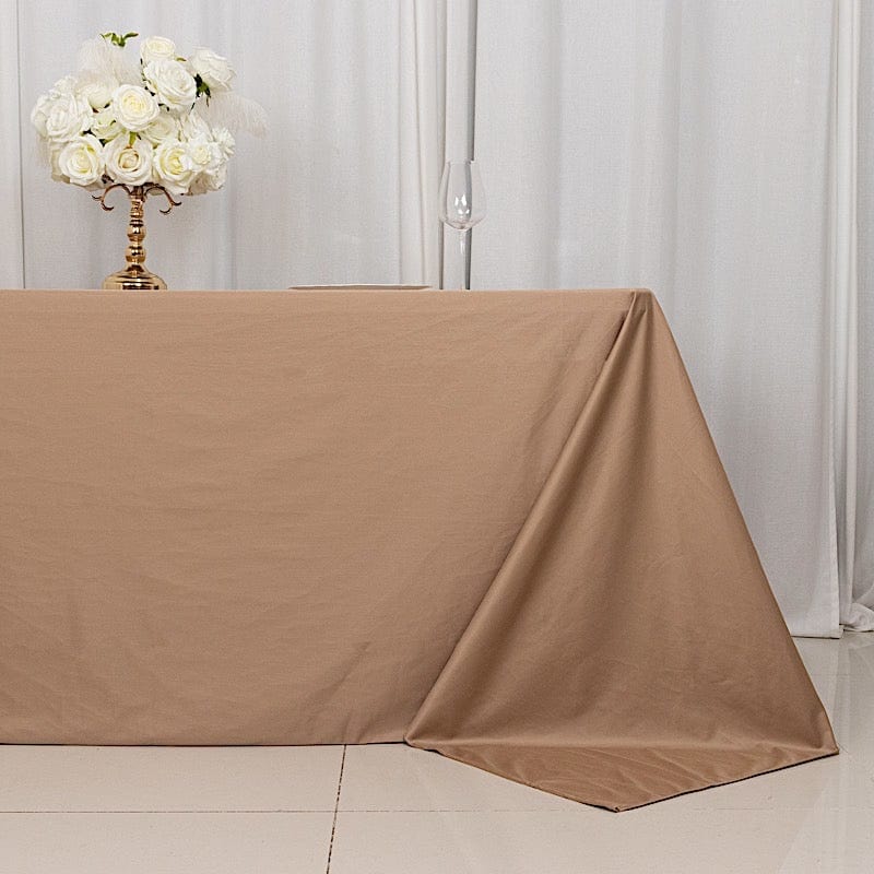 90x132 in Premium Scuba Polyester Rectangle Tablecloth