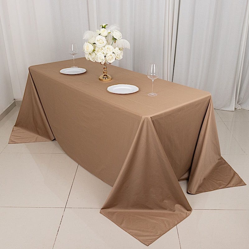 90x132 in Premium Scuba Polyester Rectangle Tablecloth