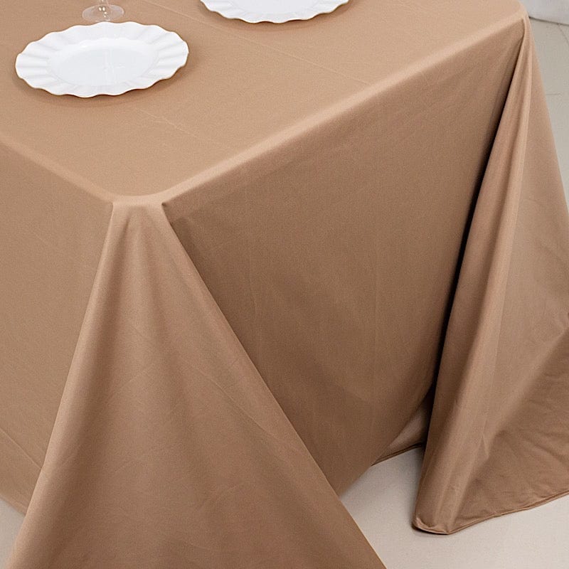 90x132 in Premium Scuba Polyester Rectangle Tablecloth