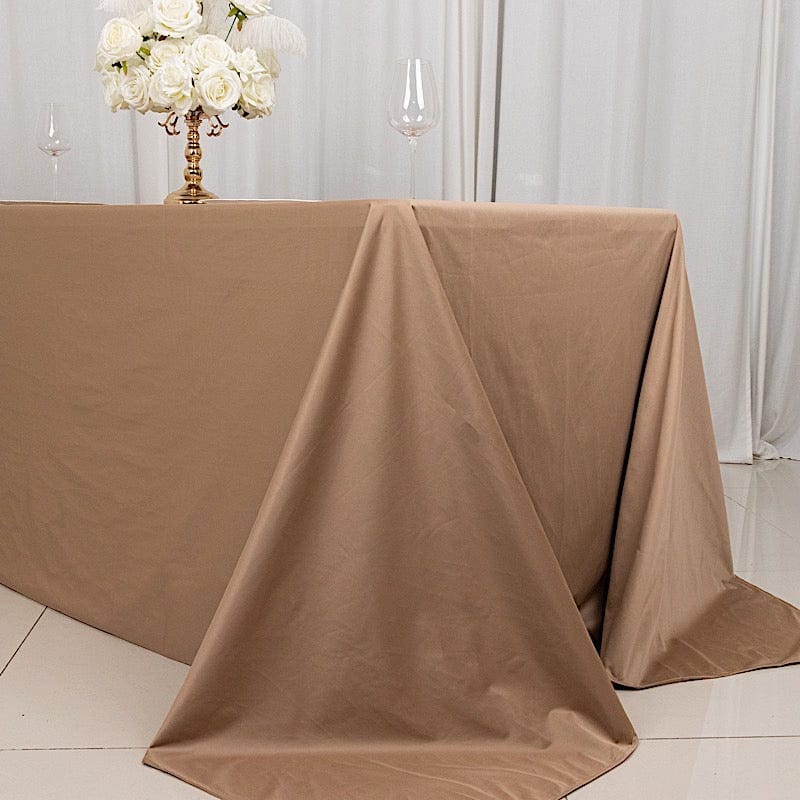 90x132 in Premium Scuba Polyester Rectangle Tablecloth