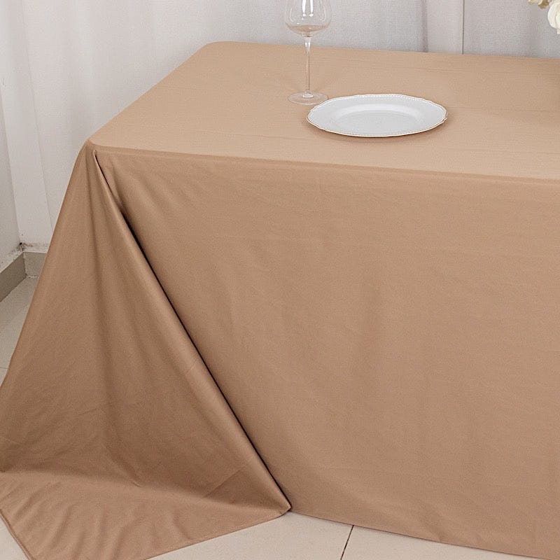 90x132 in Premium Scuba Polyester Rectangle Tablecloth