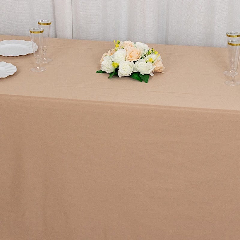 90x132 in Premium Scuba Polyester Rectangle Tablecloth