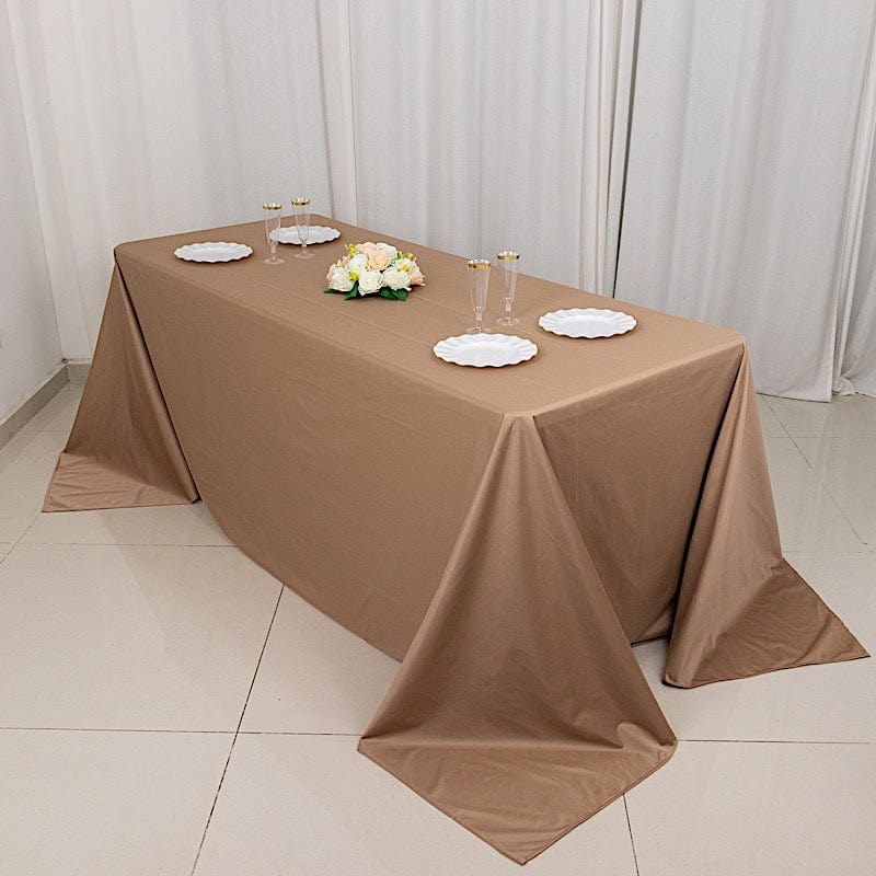 90x132 in Premium Scuba Polyester Rectangle Tablecloth