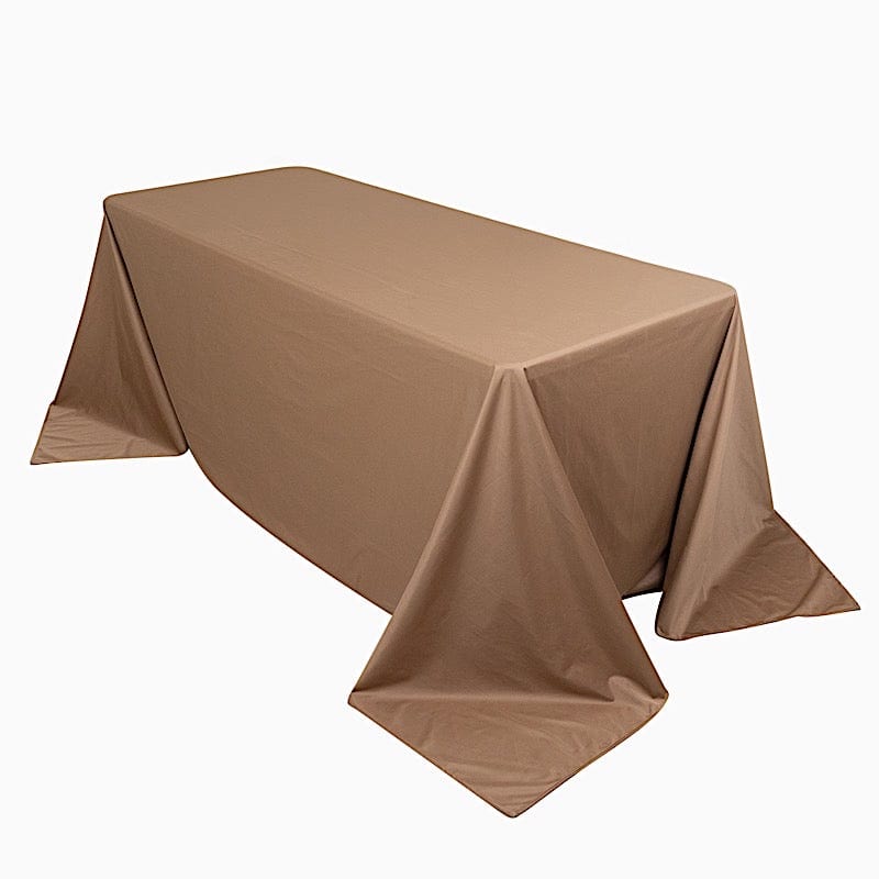 90x132 in Premium Scuba Polyester Rectangle Tablecloth