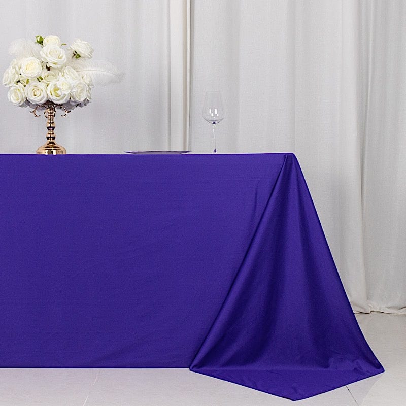 90x132 in Premium Scuba Polyester Rectangle Tablecloth