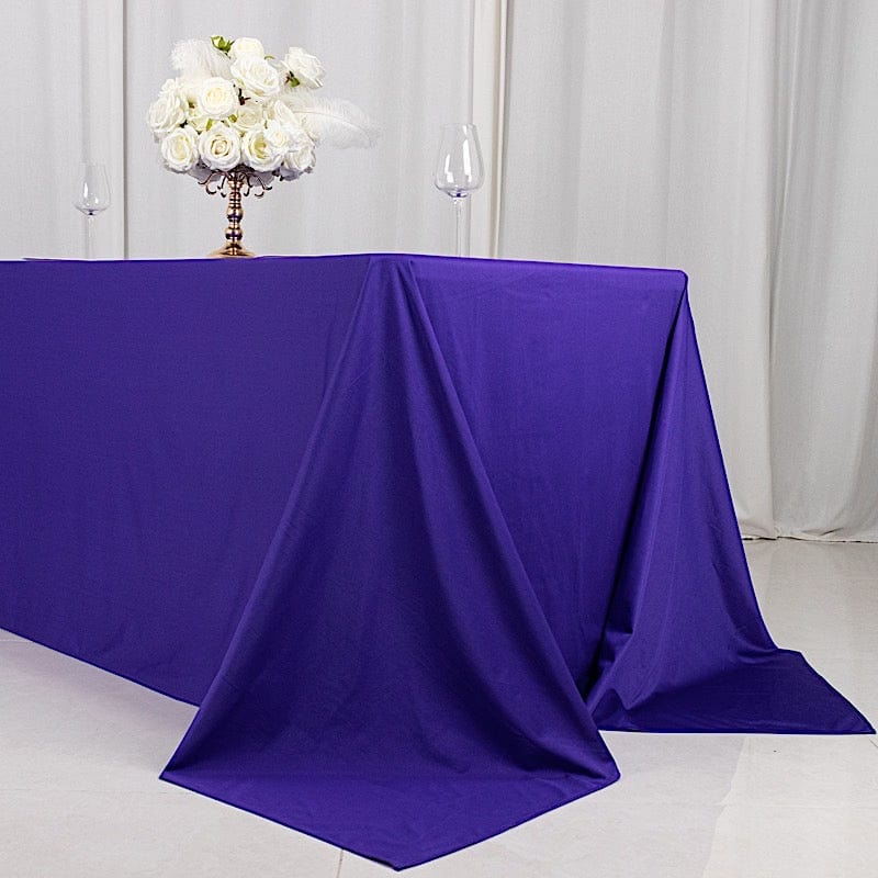 90x132 in Premium Scuba Polyester Rectangle Tablecloth