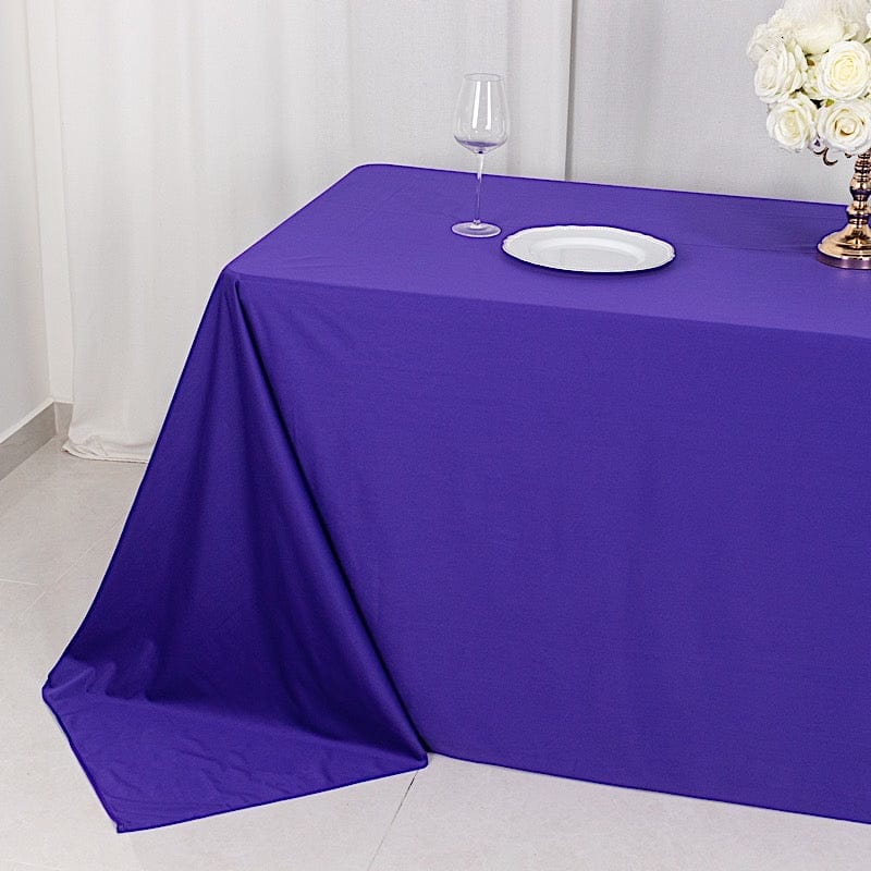 90x132 in Premium Scuba Polyester Rectangle Tablecloth