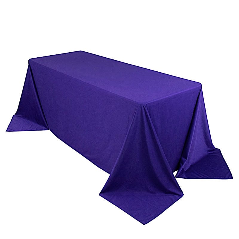 90x132 in Premium Scuba Polyester Rectangle Tablecloth