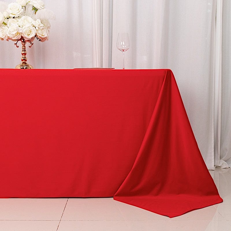 90x132 in Premium Scuba Polyester Rectangle Tablecloth