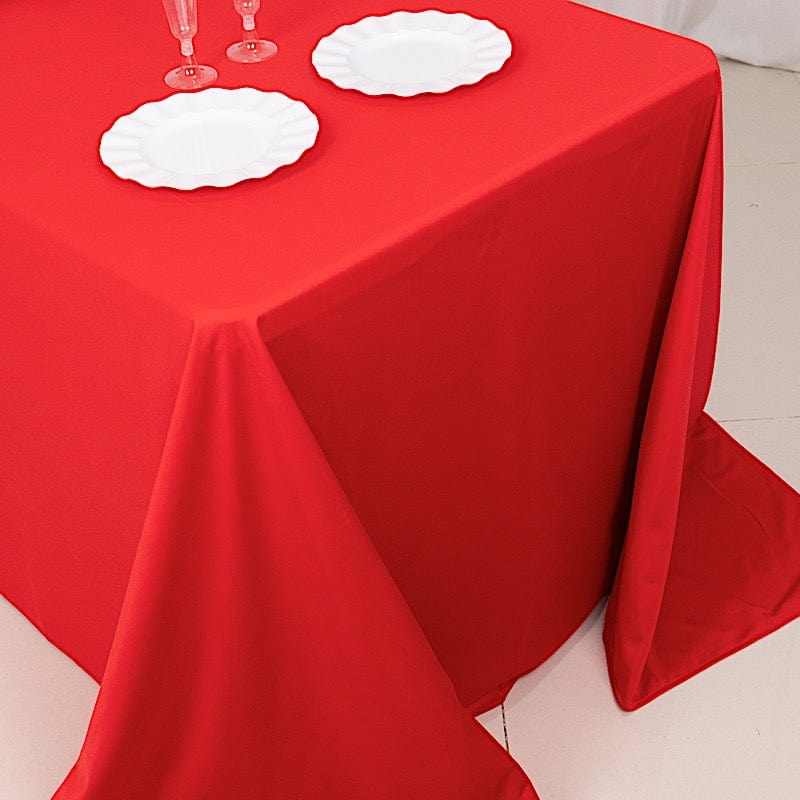 90x132 in Premium Scuba Polyester Rectangle Tablecloth