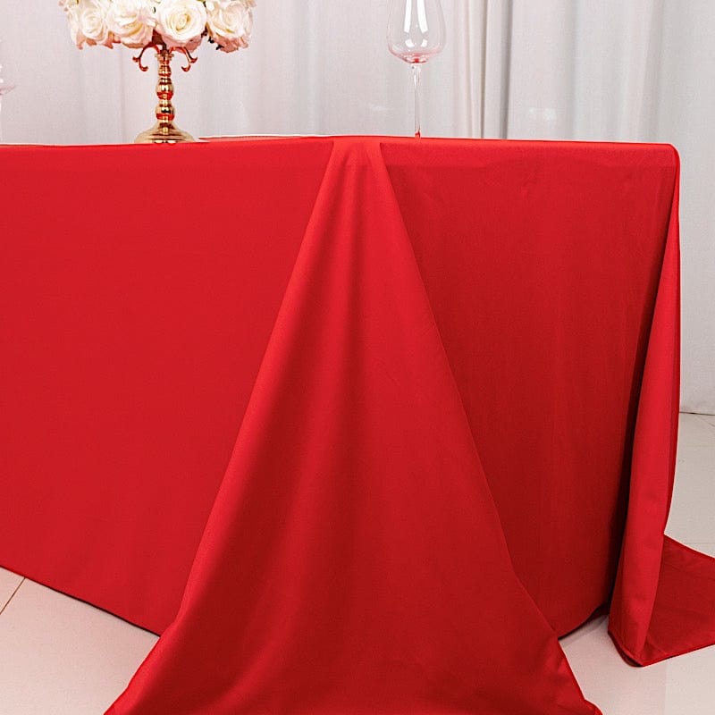 90x132 in Premium Scuba Polyester Rectangle Tablecloth