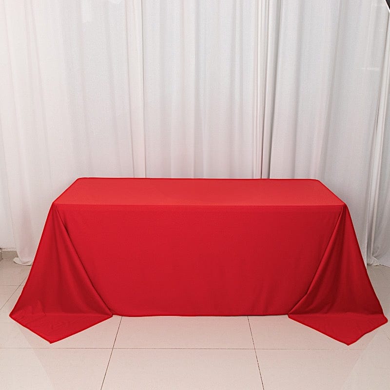 90x132 in Premium Scuba Polyester Rectangle Tablecloth