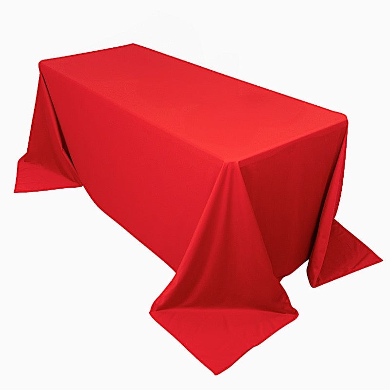 90x132 in Premium Scuba Polyester Rectangle Tablecloth