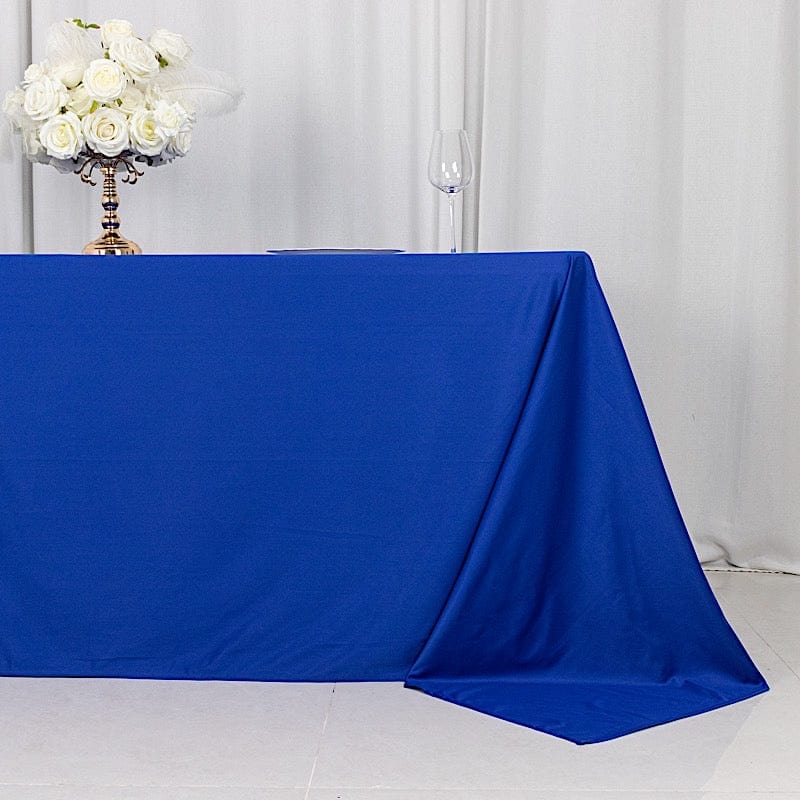 90x132 in Premium Scuba Polyester Rectangle Tablecloth