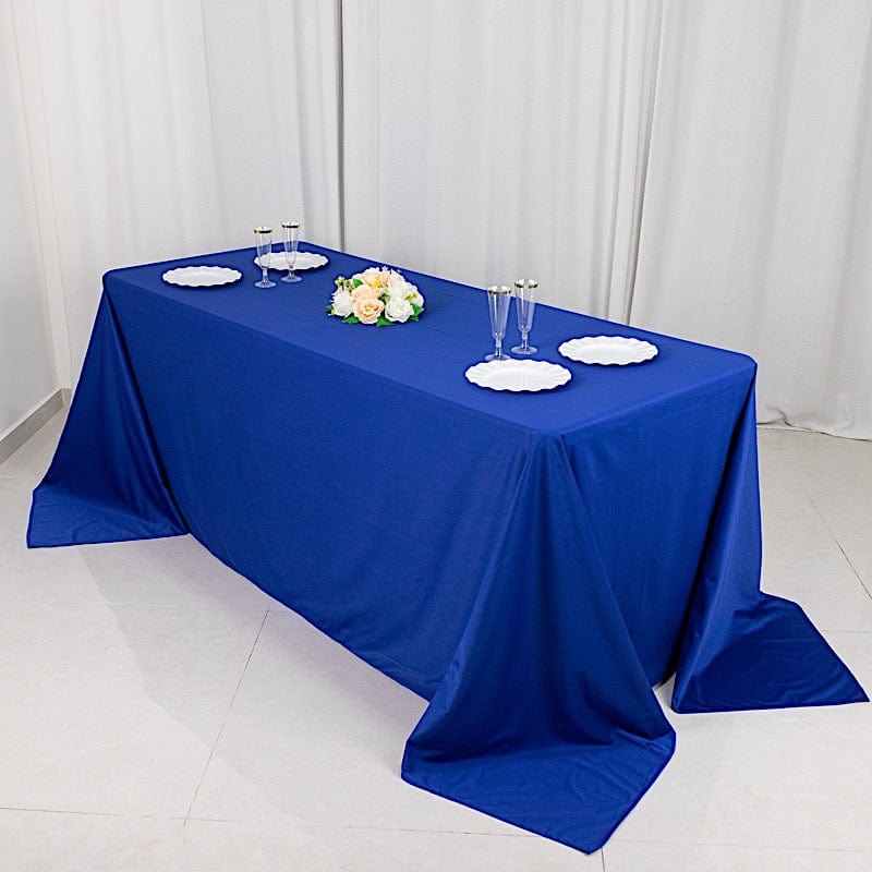 90x132 in Premium Scuba Polyester Rectangle Tablecloth