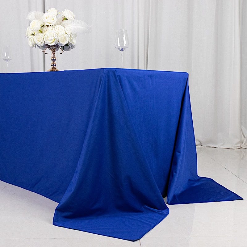 90x132 in Premium Scuba Polyester Rectangle Tablecloth