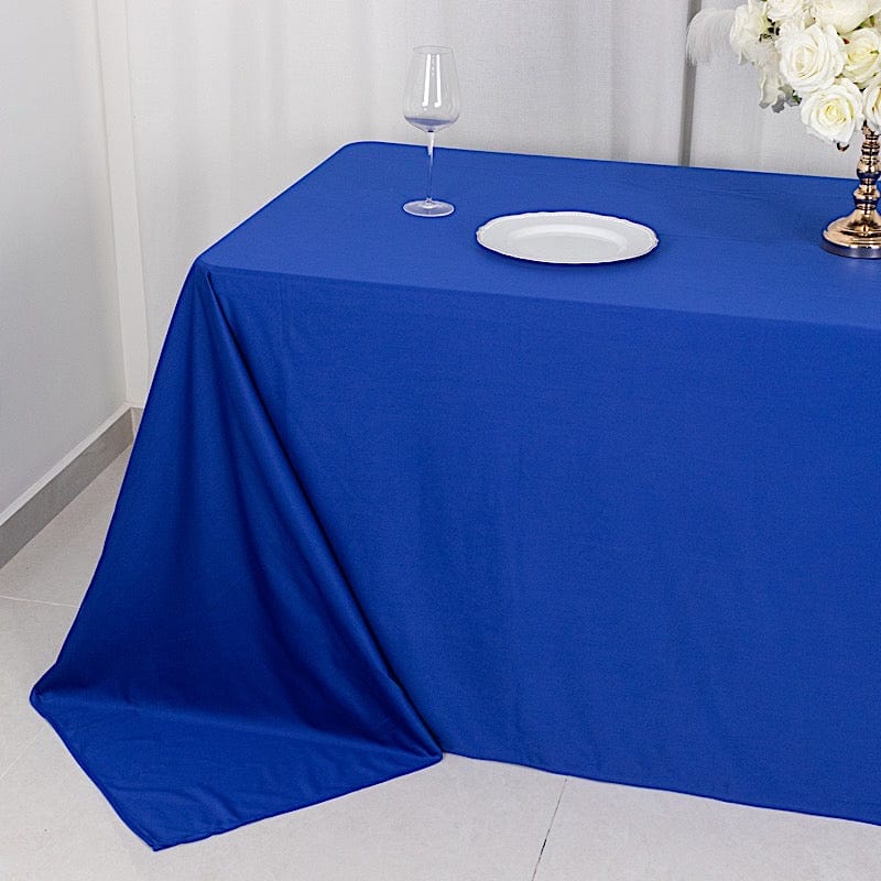 90x132 in Premium Scuba Polyester Rectangle Tablecloth