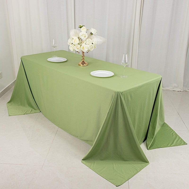 90x132 in Premium Scuba Polyester Rectangle Tablecloth