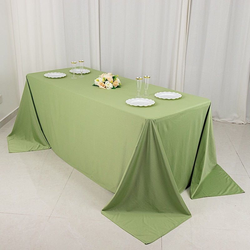 90x132 in Premium Scuba Polyester Rectangle Tablecloth