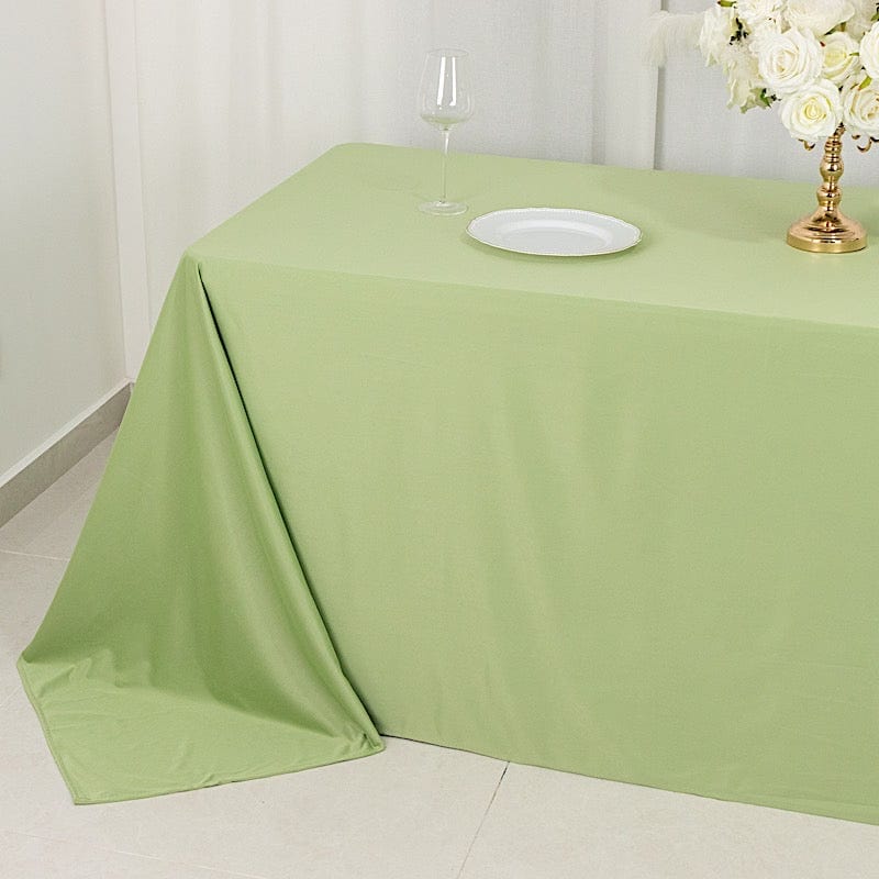 90x132 in Premium Scuba Polyester Rectangle Tablecloth