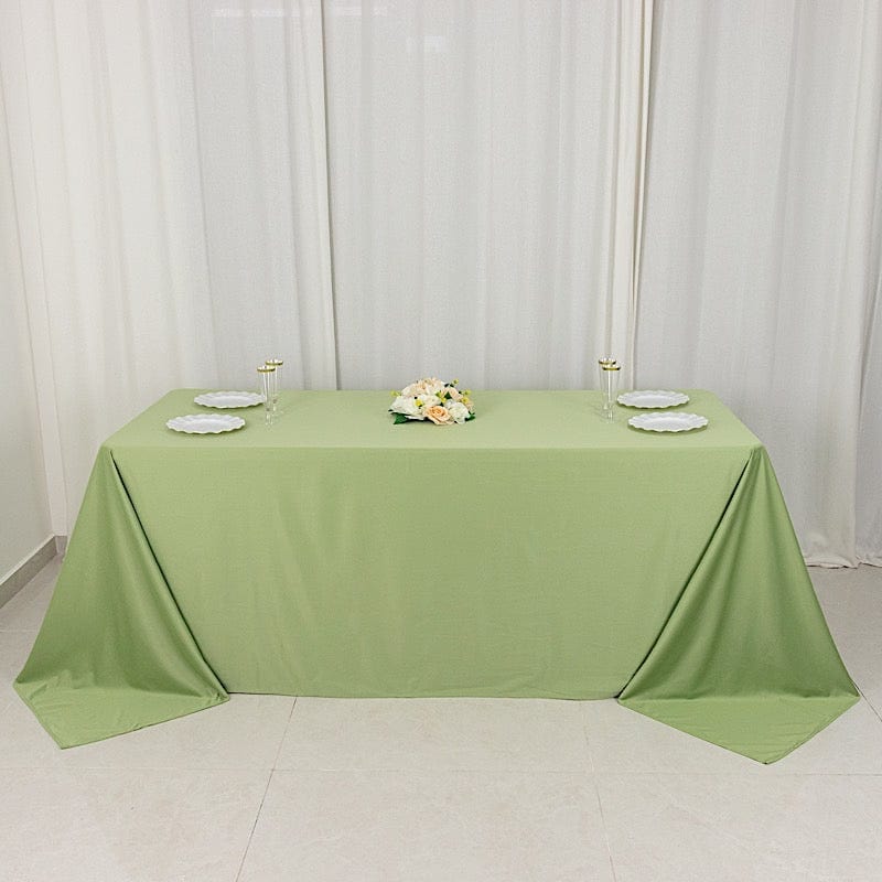 90x132 in Premium Scuba Polyester Rectangle Tablecloth