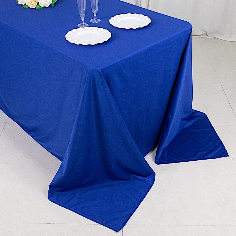 90x132 in Premium Scuba Polyester Rectangle Tablecloth