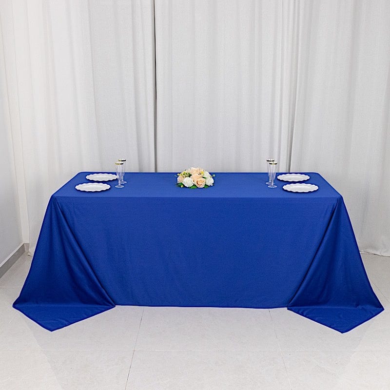 90x132 in Premium Scuba Polyester Rectangle Tablecloth