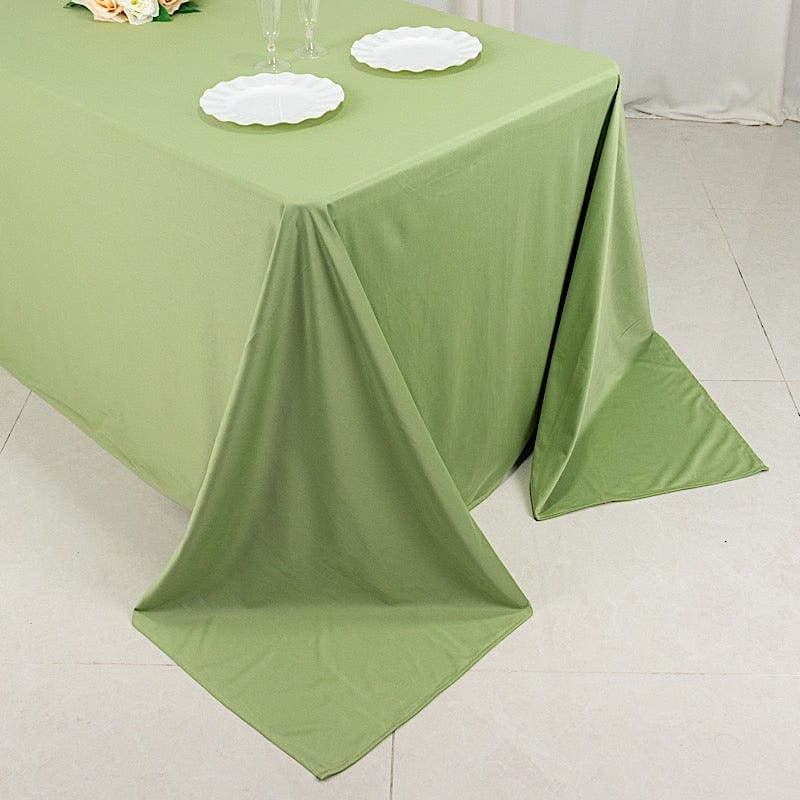 90x132 in Premium Scuba Polyester Rectangle Tablecloth