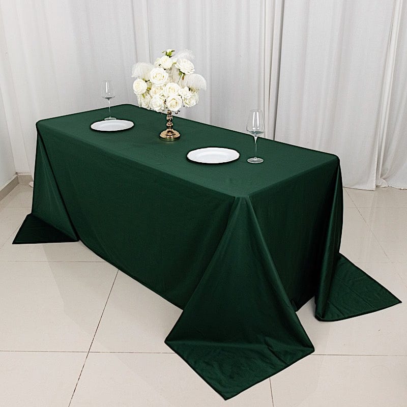 90x132 in Premium Scuba Polyester Rectangle Tablecloth