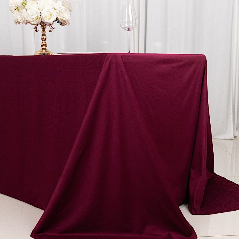 90x132 in Premium Scuba Polyester Rectangle Tablecloth