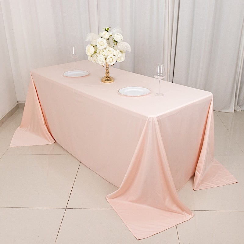 90x132 in Premium Scuba Polyester Rectangle Tablecloth