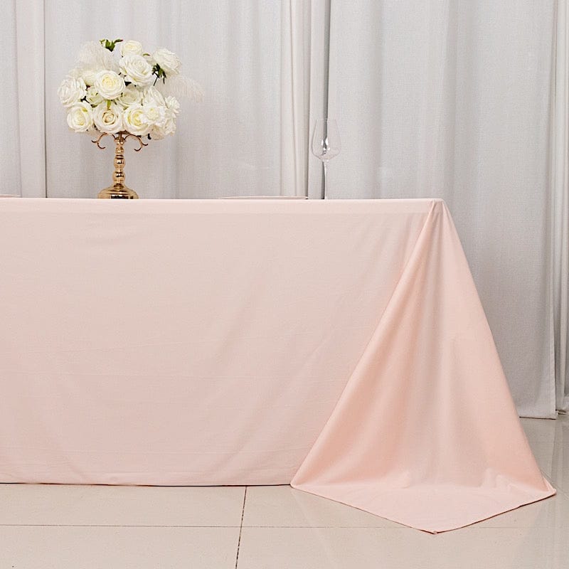 90x132 in Premium Scuba Polyester Rectangle Tablecloth