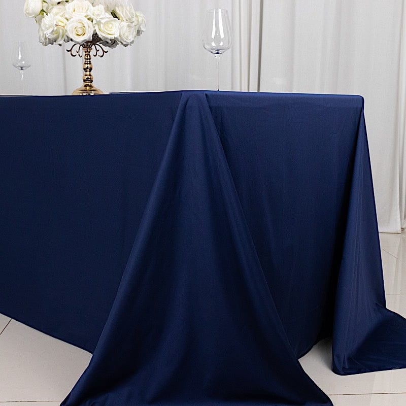 90x132 in Premium Scuba Polyester Rectangle Tablecloth