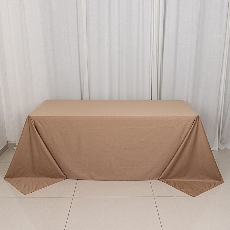 90x132 in Premium Scuba Polyester Rectangle Tablecloth