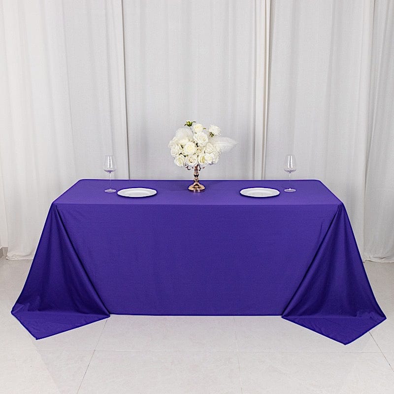 90x132 in Premium Scuba Polyester Rectangle Tablecloth